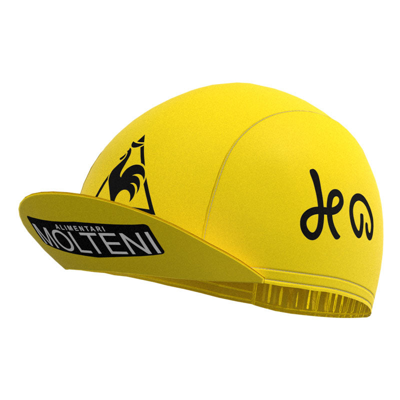 Molteni Yellow Retro Cycling Cap