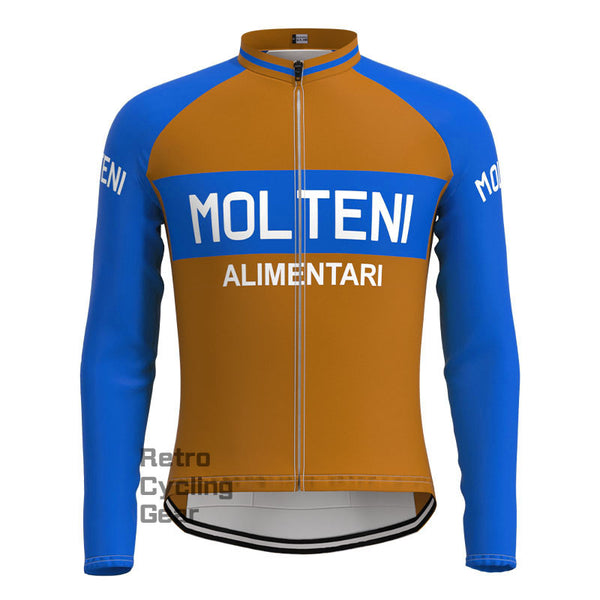 Molteni Brown Retro Long Sleeves Jersey