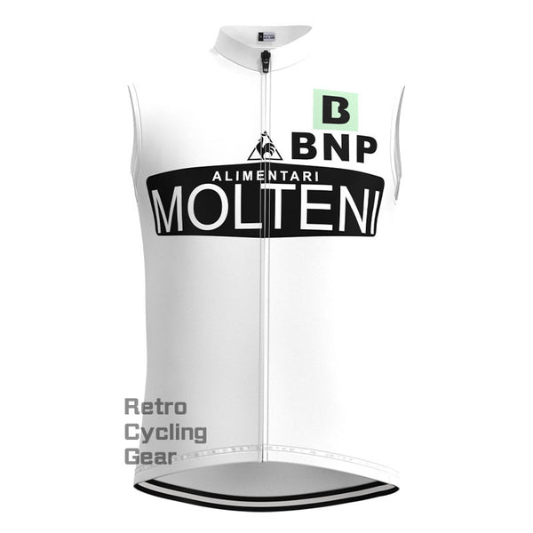 Molteni White Retro Cycling Vest