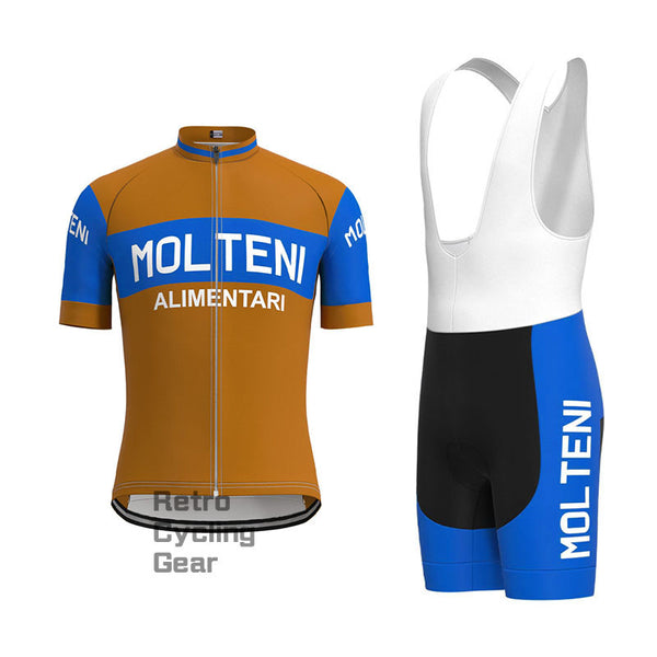 Molteni Brown Retro Short Sleeve Cycling Kit