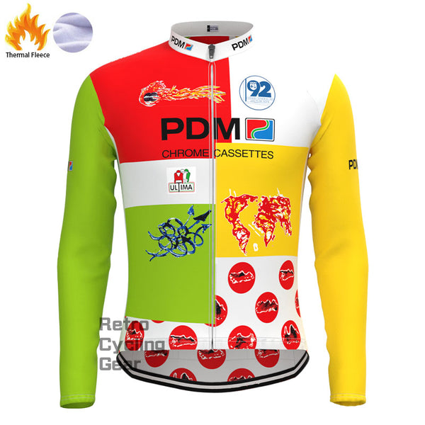 PDM ULTIMA Pattern Fleece Retro Long Sleeves Jerseys