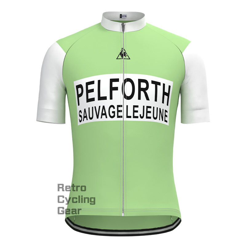 PELFORTH Mint Green Retro Short sleeves Jersey