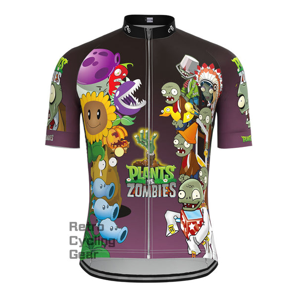Plants Zombies Short Sleeves Cycling Jersey