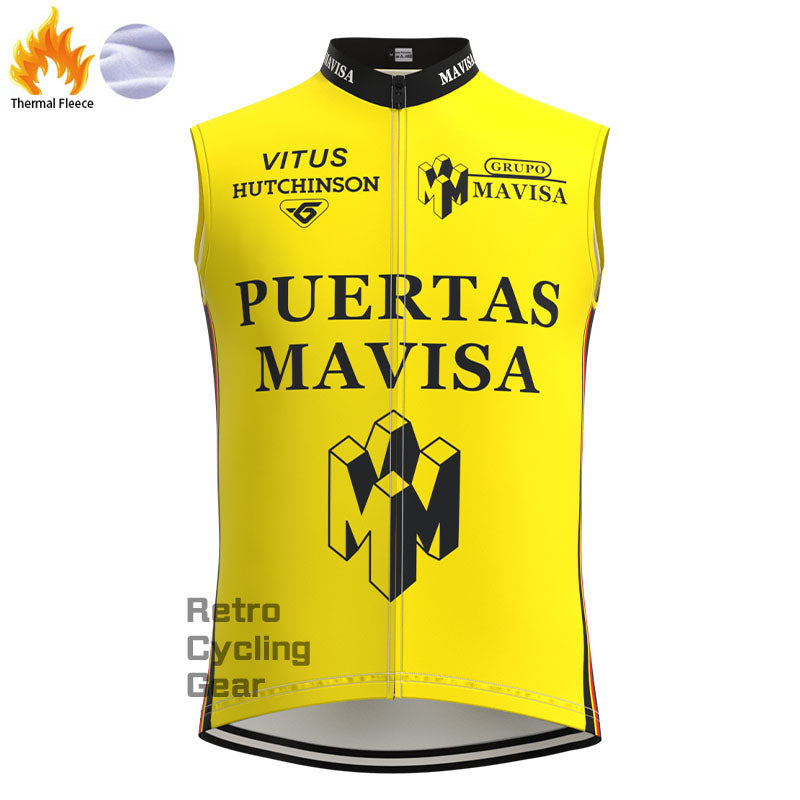 Puertas Fleece Retro Cycling Vest