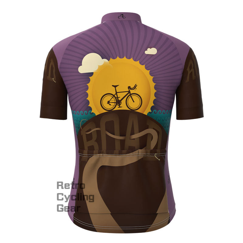 ROAD Traveling pattern Short Sleeves Cycling Jersey