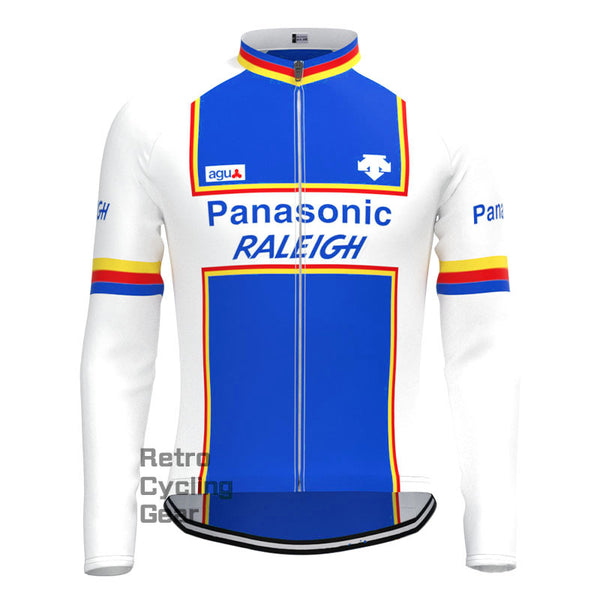 Raleigh Blue-Black Retro Long Sleeves Jersey