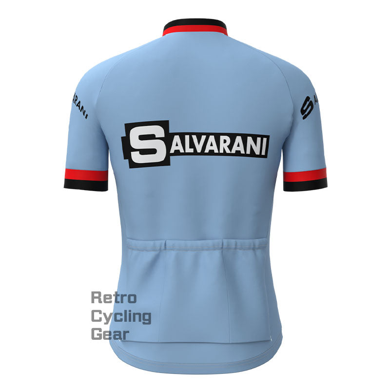 SALVARANI Blue Retro Short sleeves Jersey