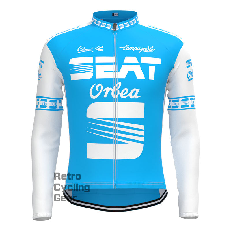 SEAT Blue Retro Long Sleeves Jersey