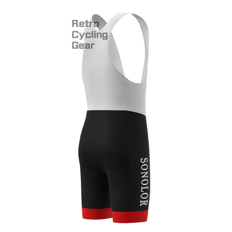 SONOLOR Red-White Retro Cycling Shorts