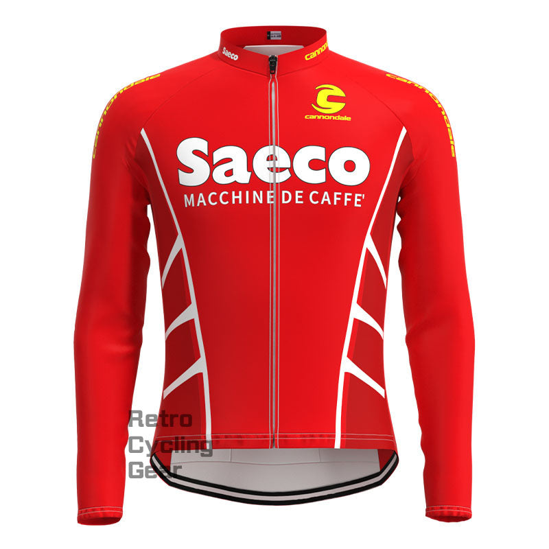 Saeco Retro Long Sleeve Cycling Kit