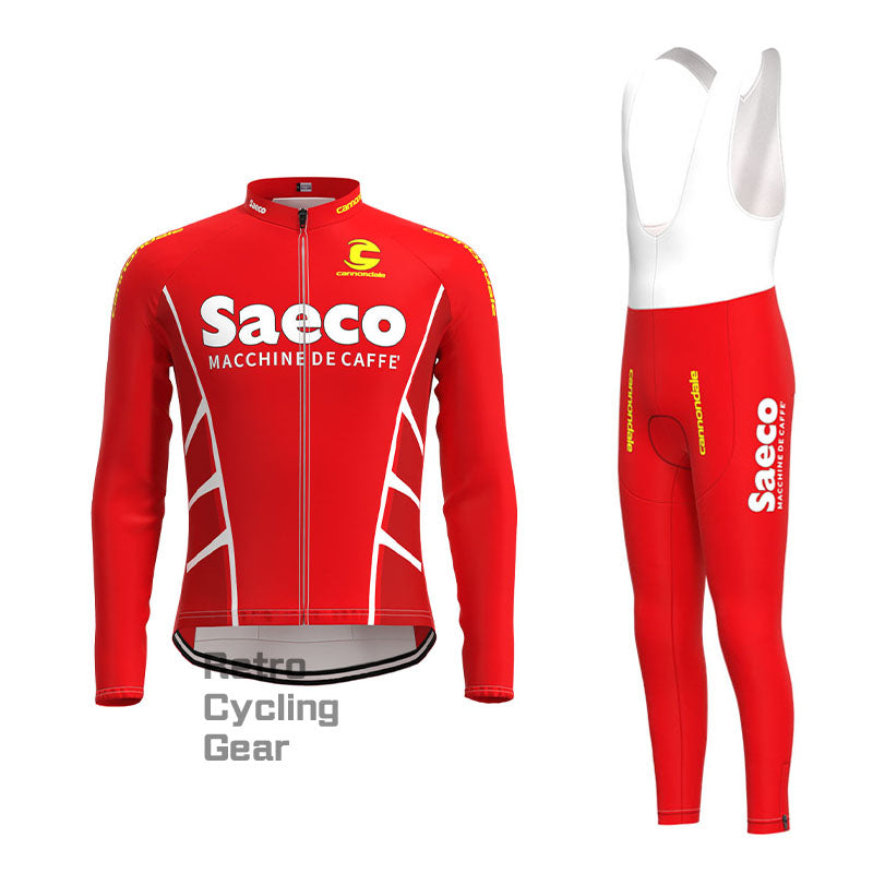 Saeco Retro Long Sleeve Cycling Kit