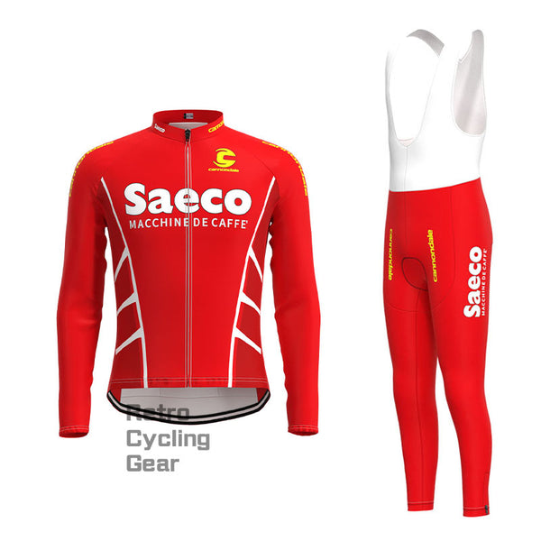 Saeco Retro Long Sleeve Cycling Kit