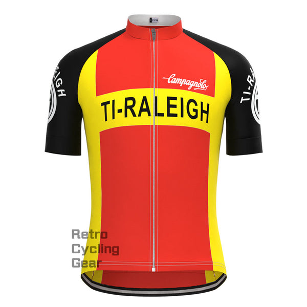 TI-Raleigh Red-Yellow Retro Short sleeves Jersey