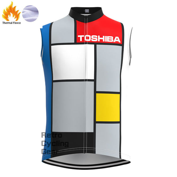 Toshiba Fleece Retro Cycling Vest