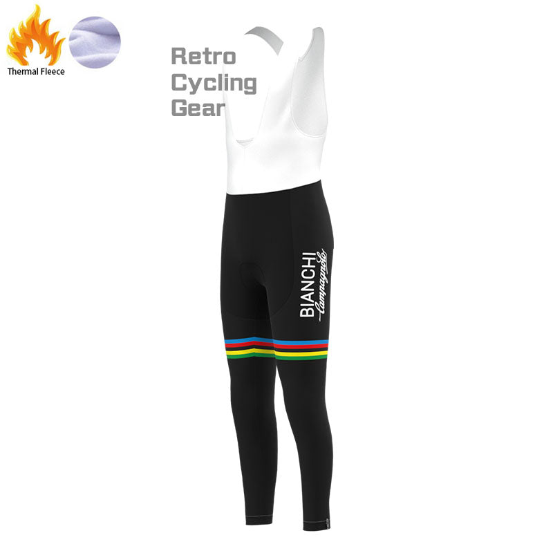 Bianchi Stripe Fleece Retro-Radsport-Sets