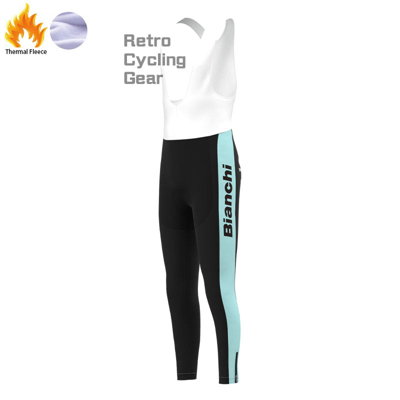 Bianchi Grey Green Fleece Retro-Radsport-Sets