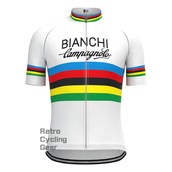 Bianchi Stripe Retro Short sleeves Jersey