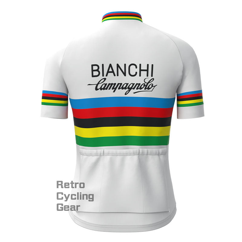 Bianchi Stripe Retro Short sleeves Jersey