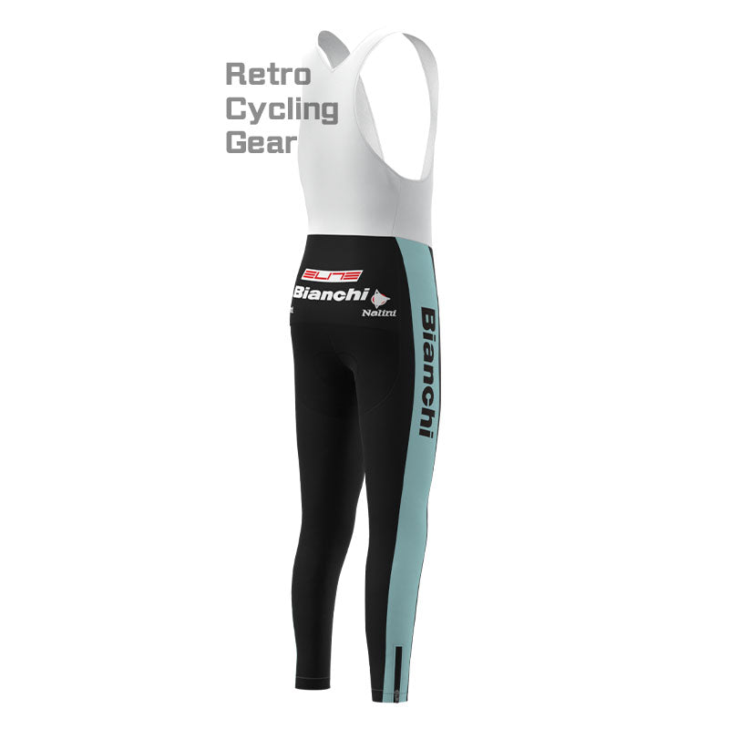 Bianchi Grey Green Fleece Retro-Radsport-Sets