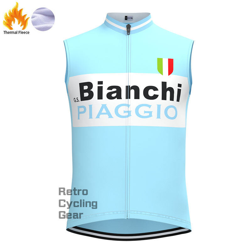 Bianchi Piaggio Fleece Retro Cycling Vest