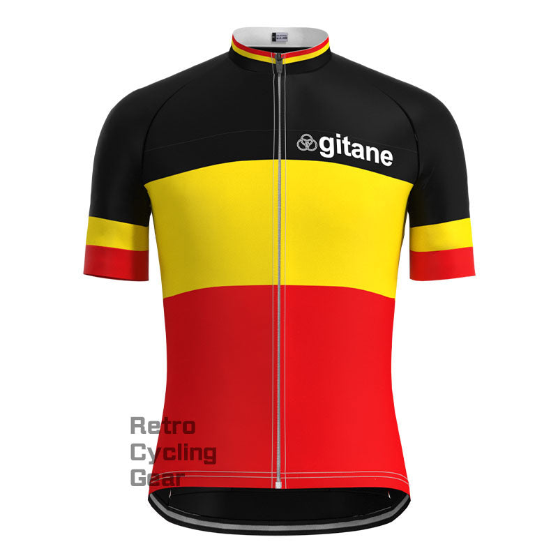 gitane Black-Red Retro Short sleeves Jersey