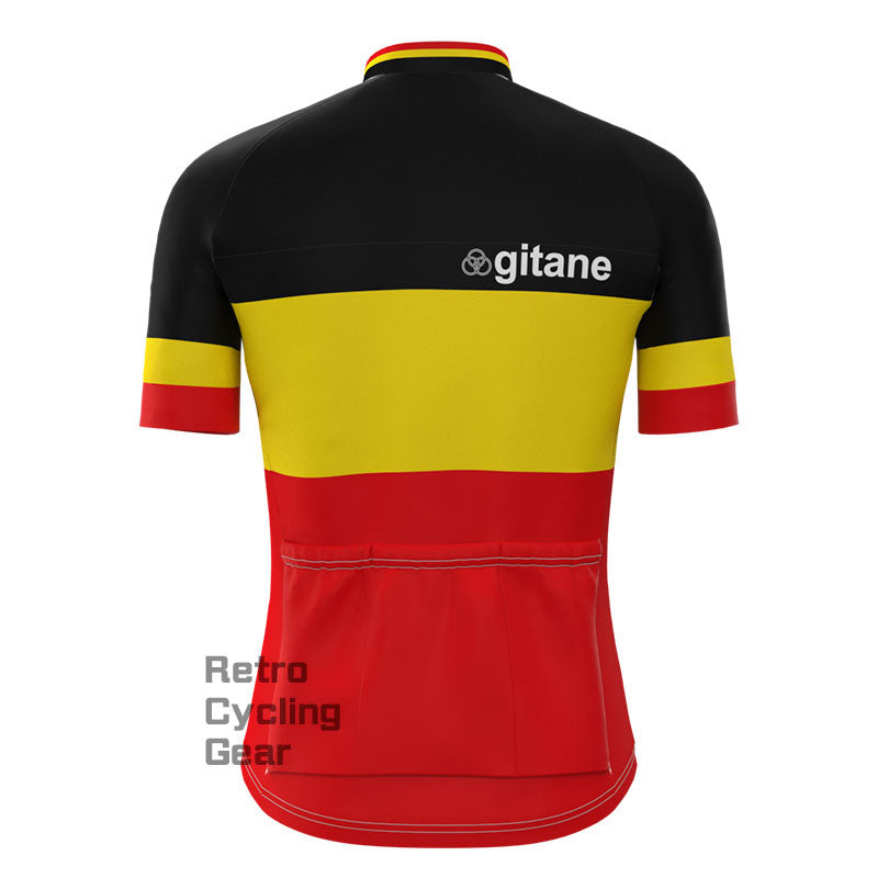 gitane Black-Red Retro Short sleeves Jersey