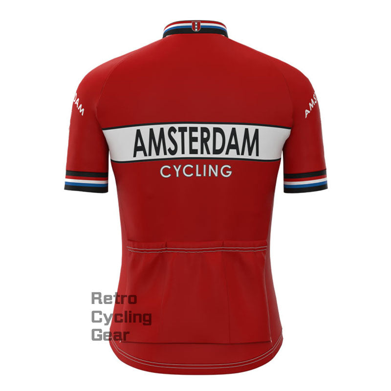 Amsterdam Red Retro Short sleeves Jersey