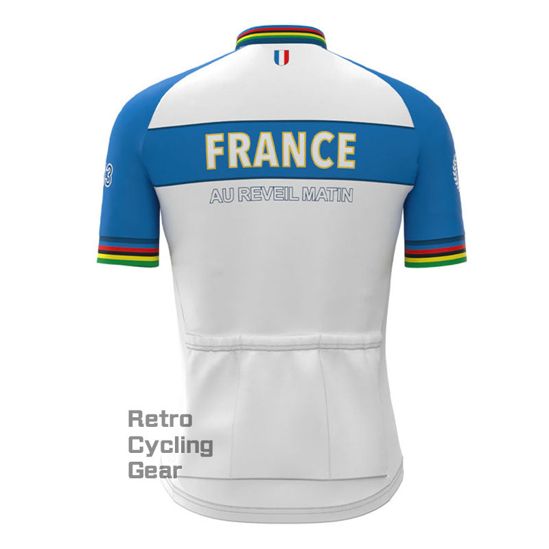 France Retro Short Sleeve Cycling Kit